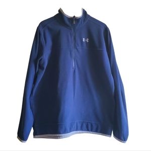Under Armour Fleece Pullover Half Zip Navy Blue XXL